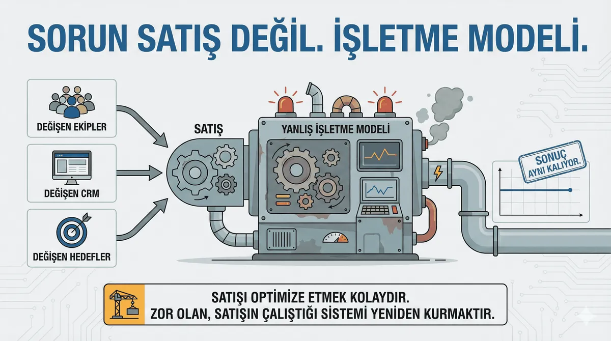 Sorun satış değil.