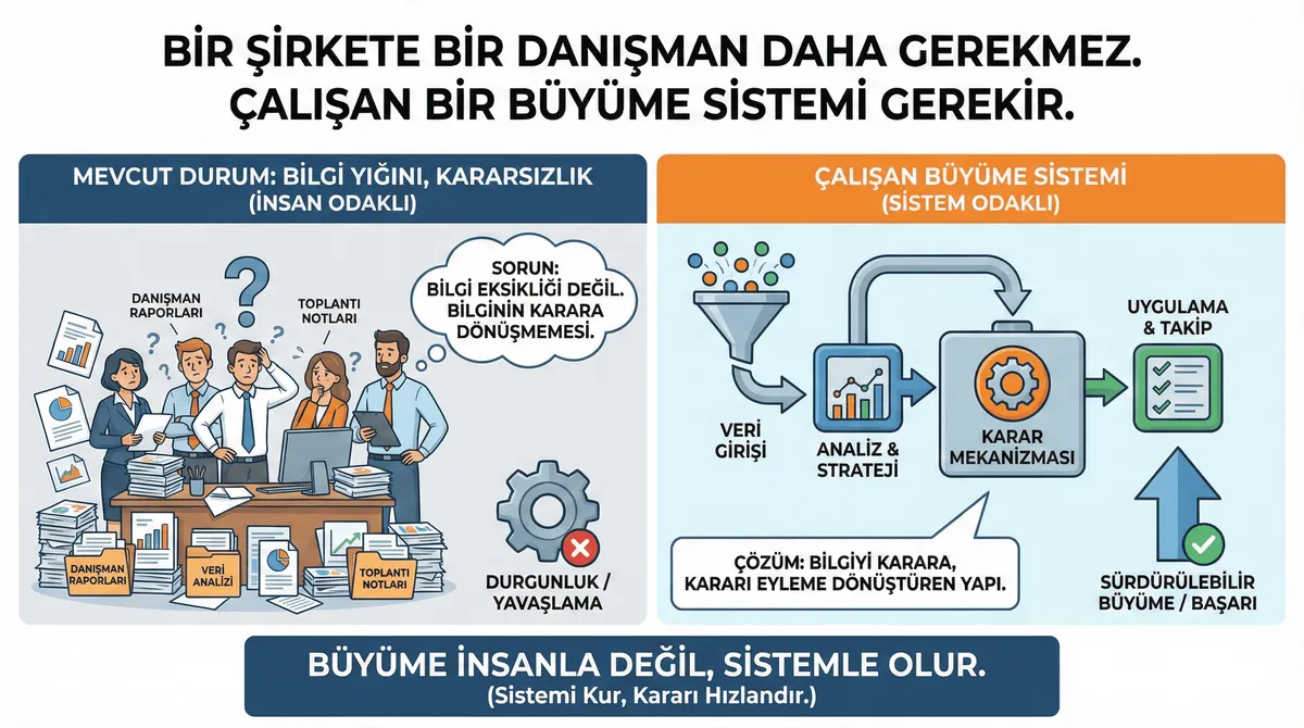 Danışman Değil, Çalışan Sistem